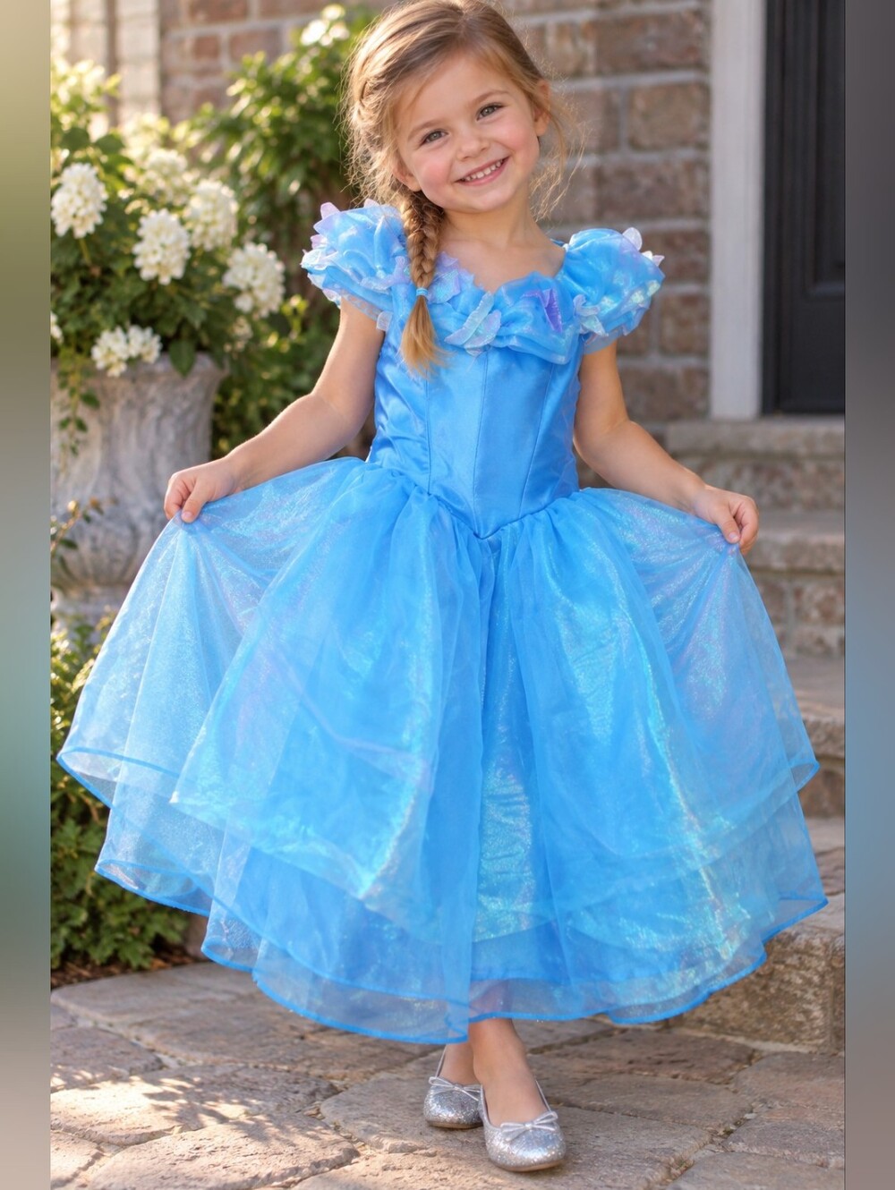Disney Shimmering Light Blue Cinderella Dress Costume